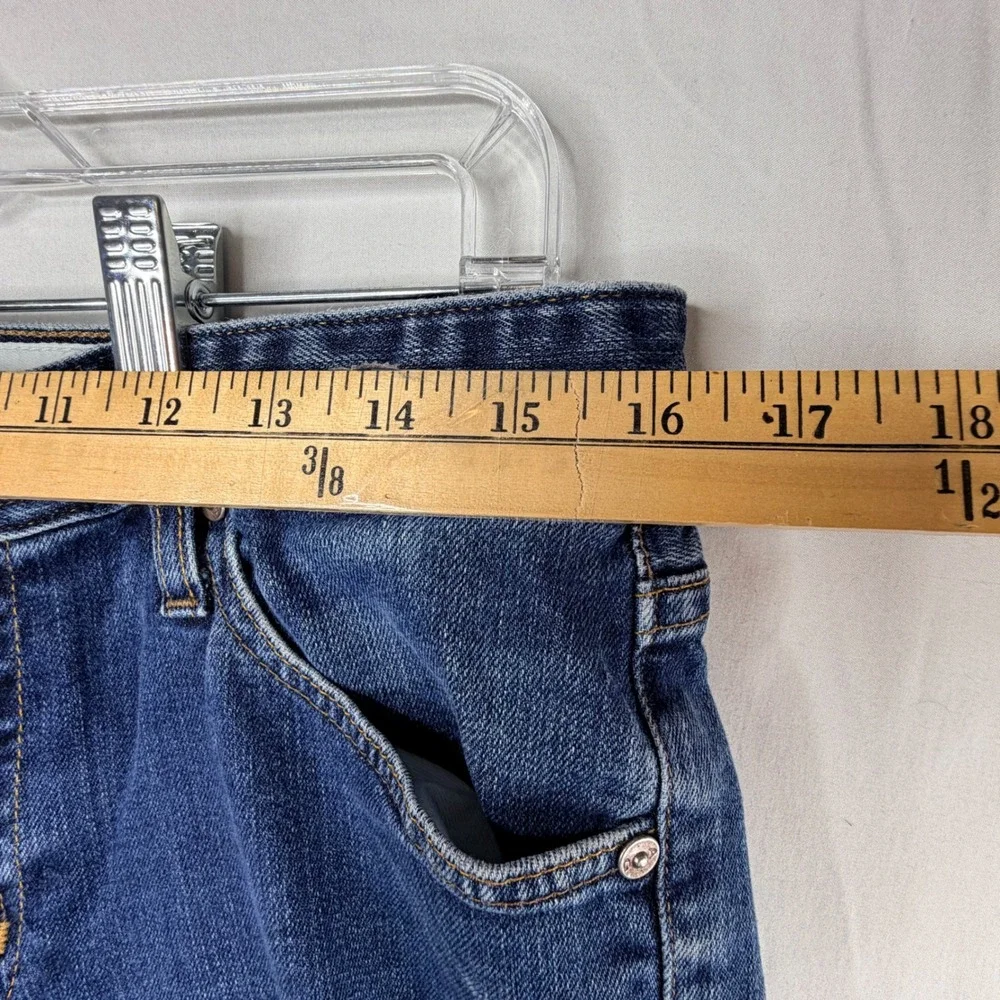 AG Adriano Goldschmied B-Type II Straight Jeans 33 Blue Medium Wash Denim